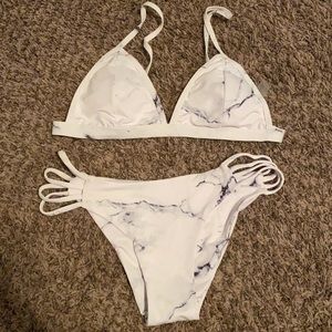 Marble Bikini - tags day medium but fits small